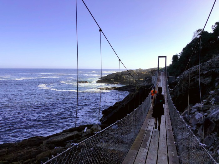 Zuid-Afrika Hangbrug Suspension bridge South Africa