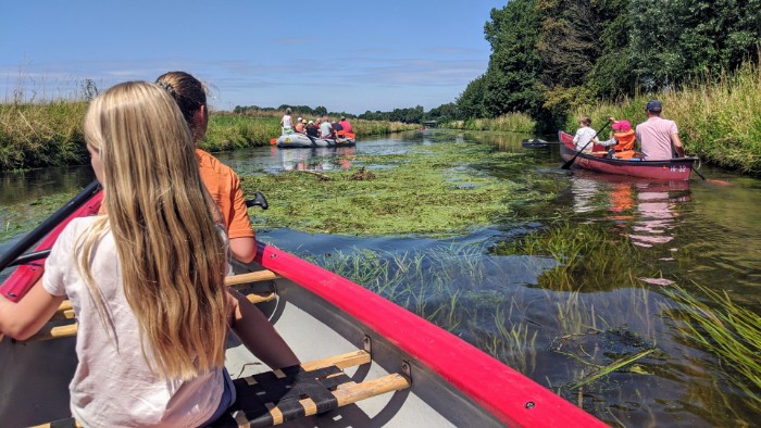 Kanotocht met kinderen Kayak in Duitsland