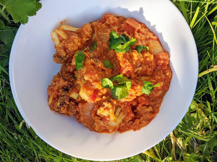 Vegetarisch, vegan camping koken Vegan camping recept