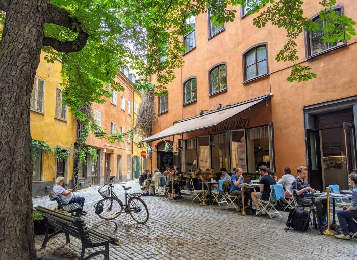 Oude centrum Stockholm Plein Gamla Stan Stockholm